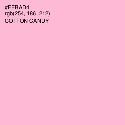 #FEBAD4 - Cotton Candy Color Image